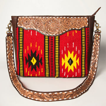 American Darling Cross Body Saddle Blanket Genuine Leather Western Women Bag Handbag Purse | Crossbody for Cute